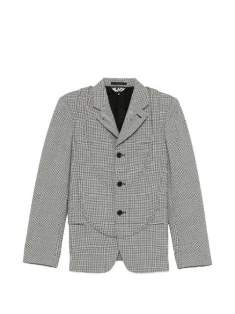 Black Comme Des Garçons houndstooth-pattern panelled jacket