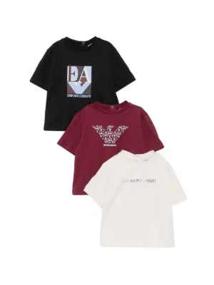 Emporio Armani Kids ロゴ Tシャツ セット | ホワイト | FARFETCH JP