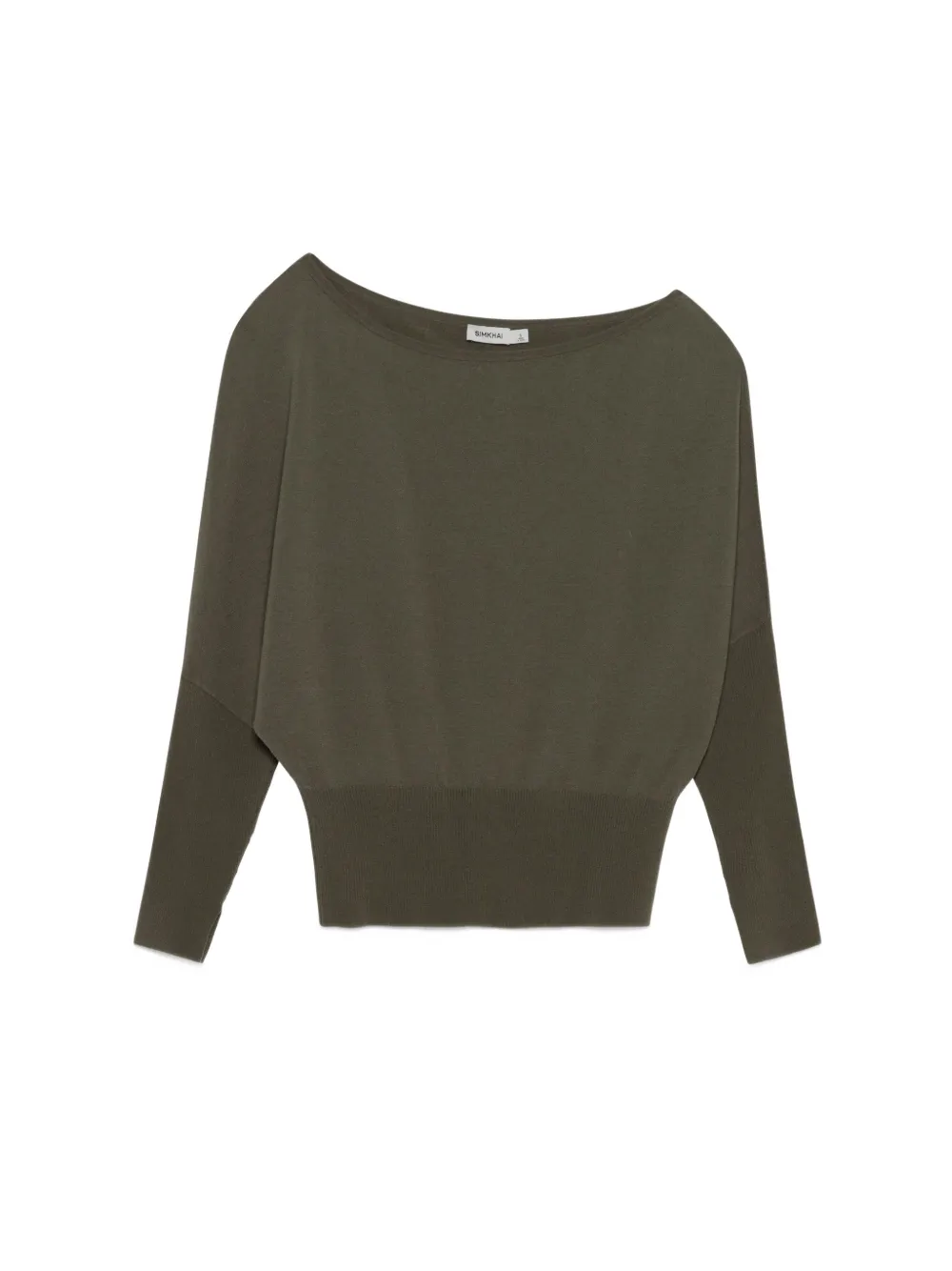SIMKHAI Lavina off-shoulder trui Groen