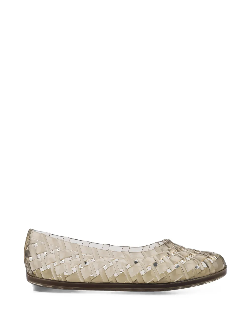 Melissa Possession woven-effect ballet flats - Toni neutri