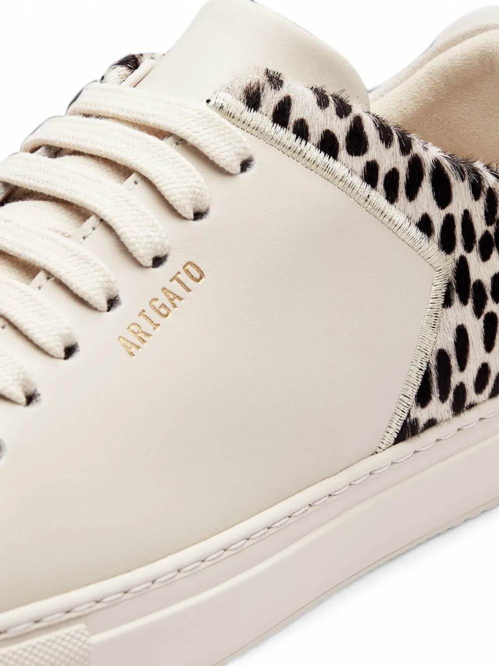 Axel Arigato Clean 90 leopard-print sneakers Beige