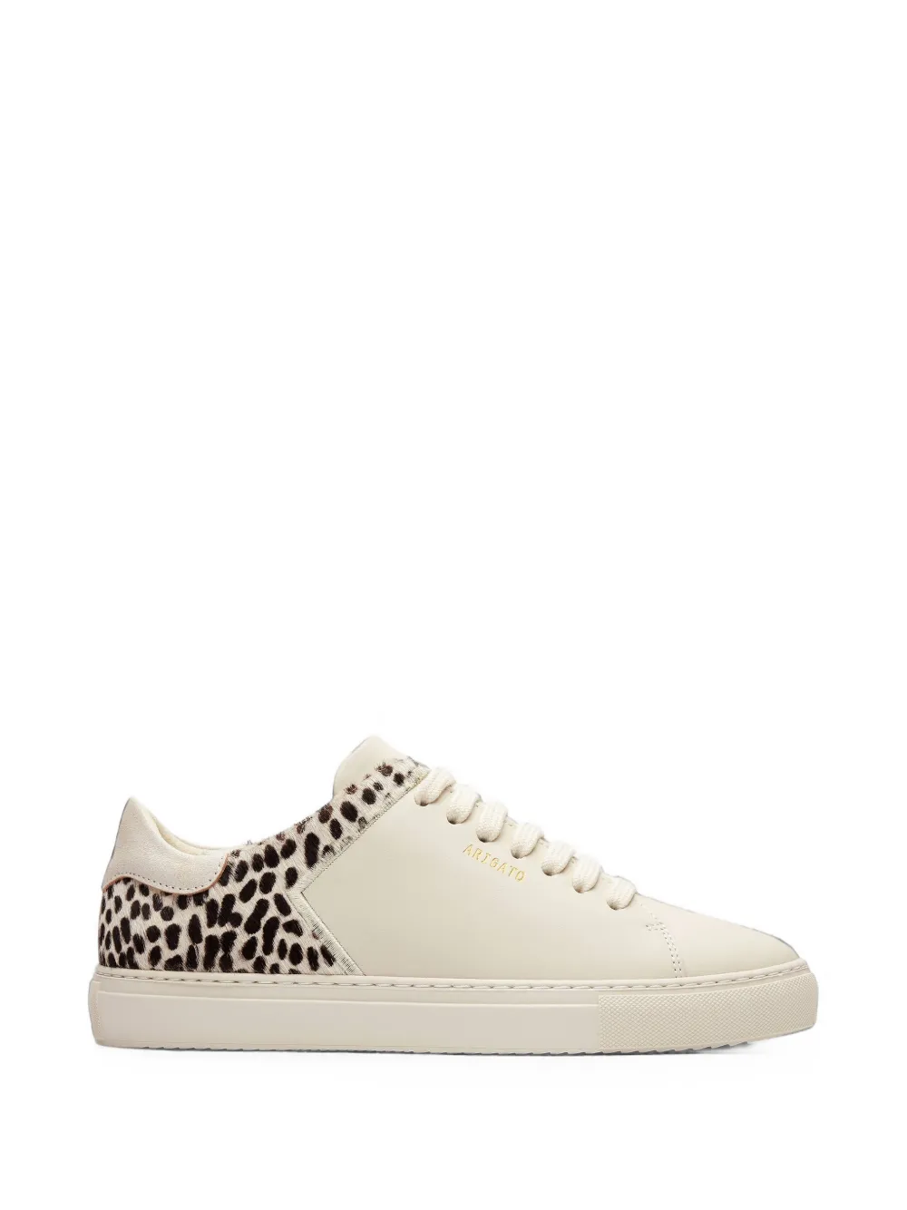 Axel Arigato Clean 90 leopard-print sneakers Beige