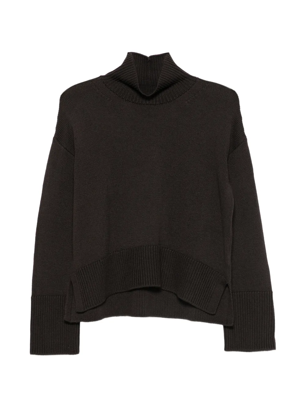 DONDUP high-neck wool sweater - Marrone