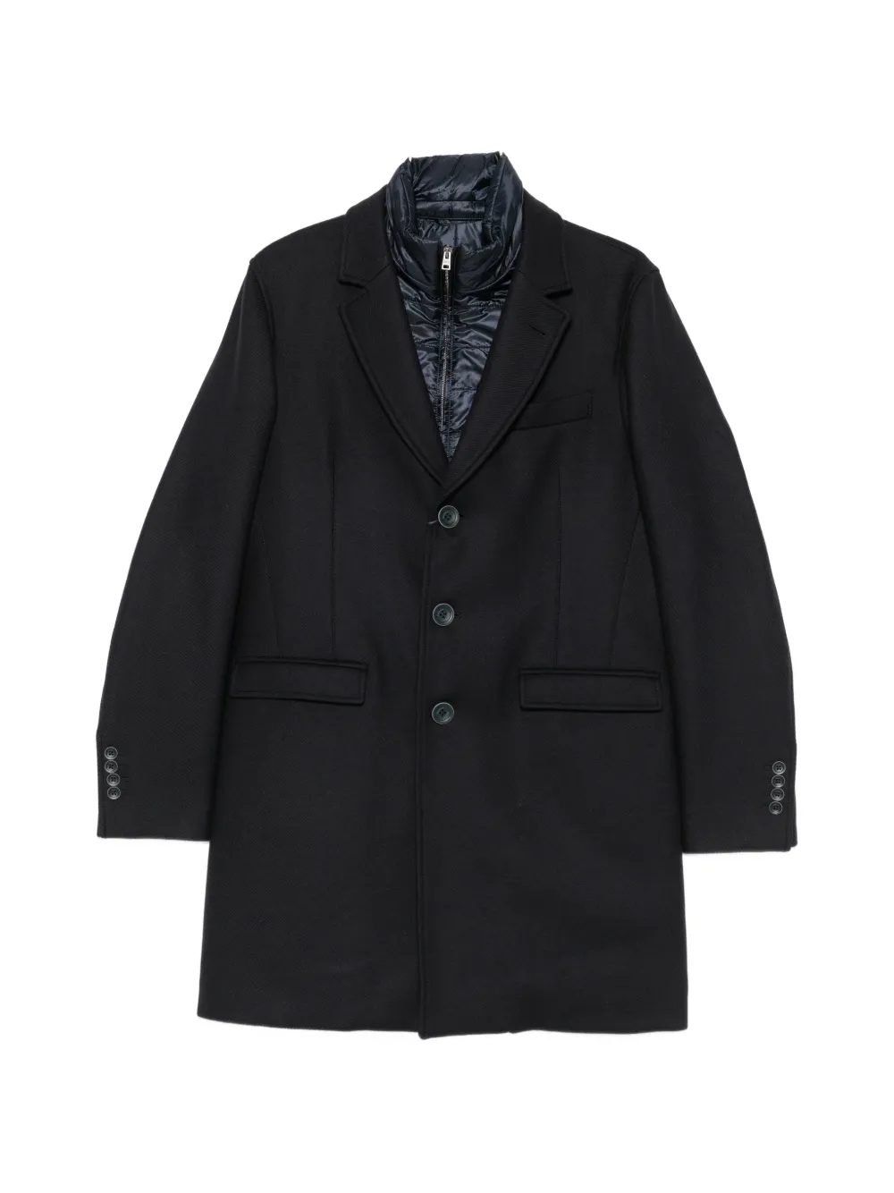 Herno layered single-breasted coat | negro | Image 1
