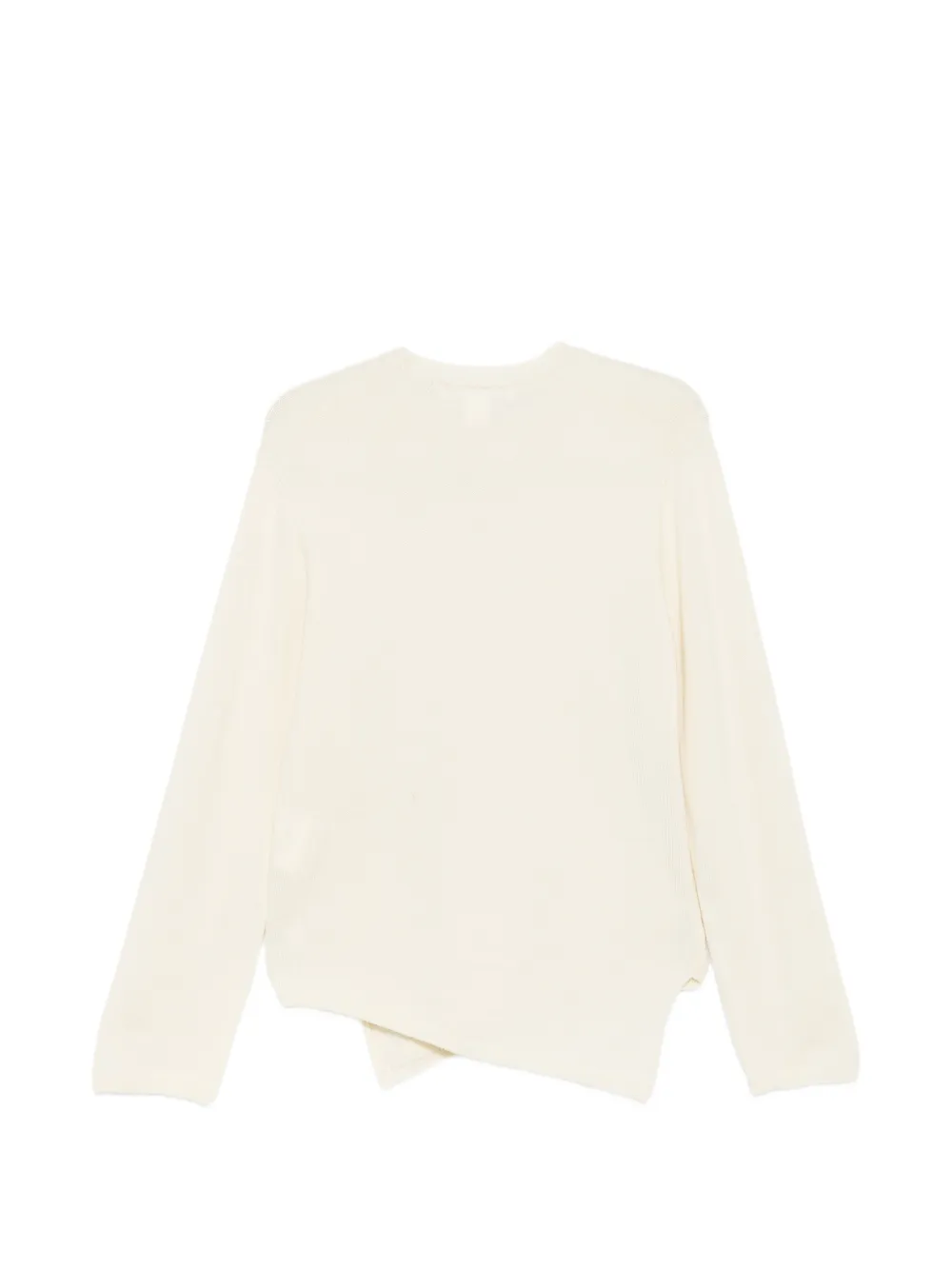 Comme des Garçons Homme Trui met asymmetrische afwerking Beige