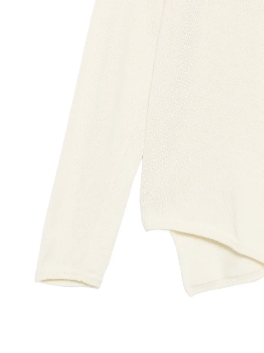 Comme des Garçons Homme Trui met asymmetrische afwerking Beige