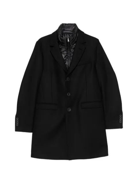 Herno layered single-breasted coat