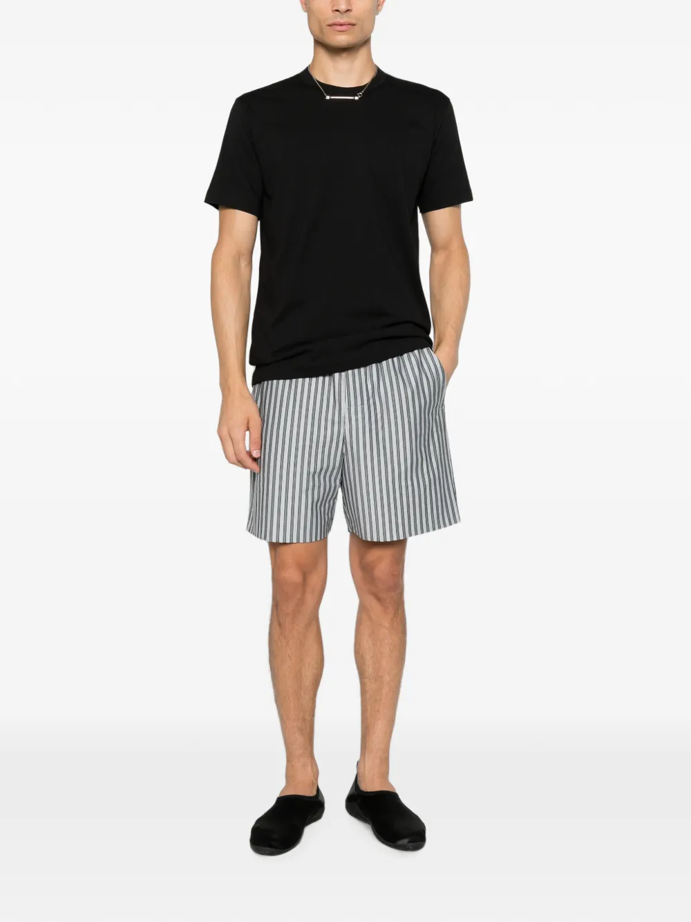 Comme Des Garçons Shirt Katoenen T-shirt met logoprint Zwart