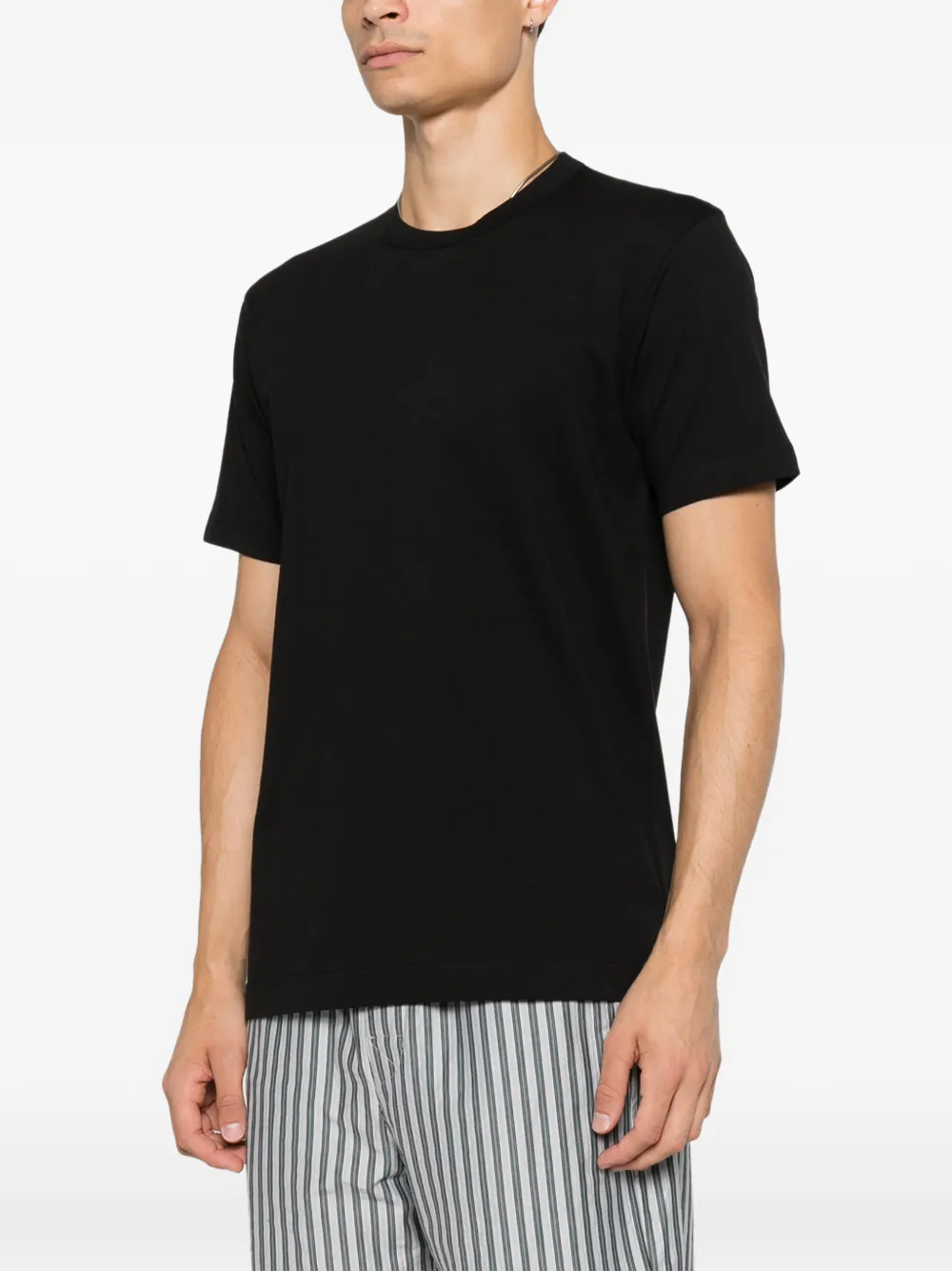 Comme Des Garçons Shirt Katoenen T-shirt met logoprint Zwart
