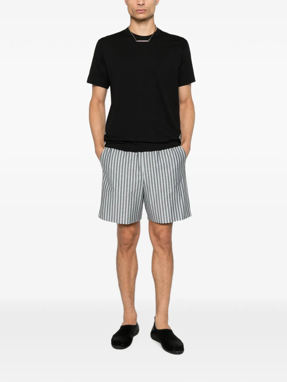 Comme des Garçons Homme Katoenen T-shirt met logoprint Zwart
