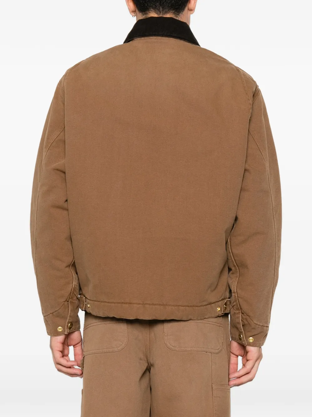 Carhartt WIP OG Detroit shirtjack met ribfluwelen kraag Bruin