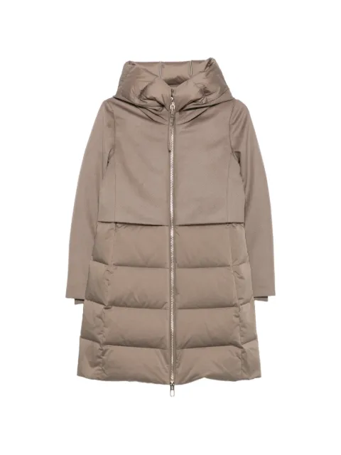 Duno padded-panel hooded coat