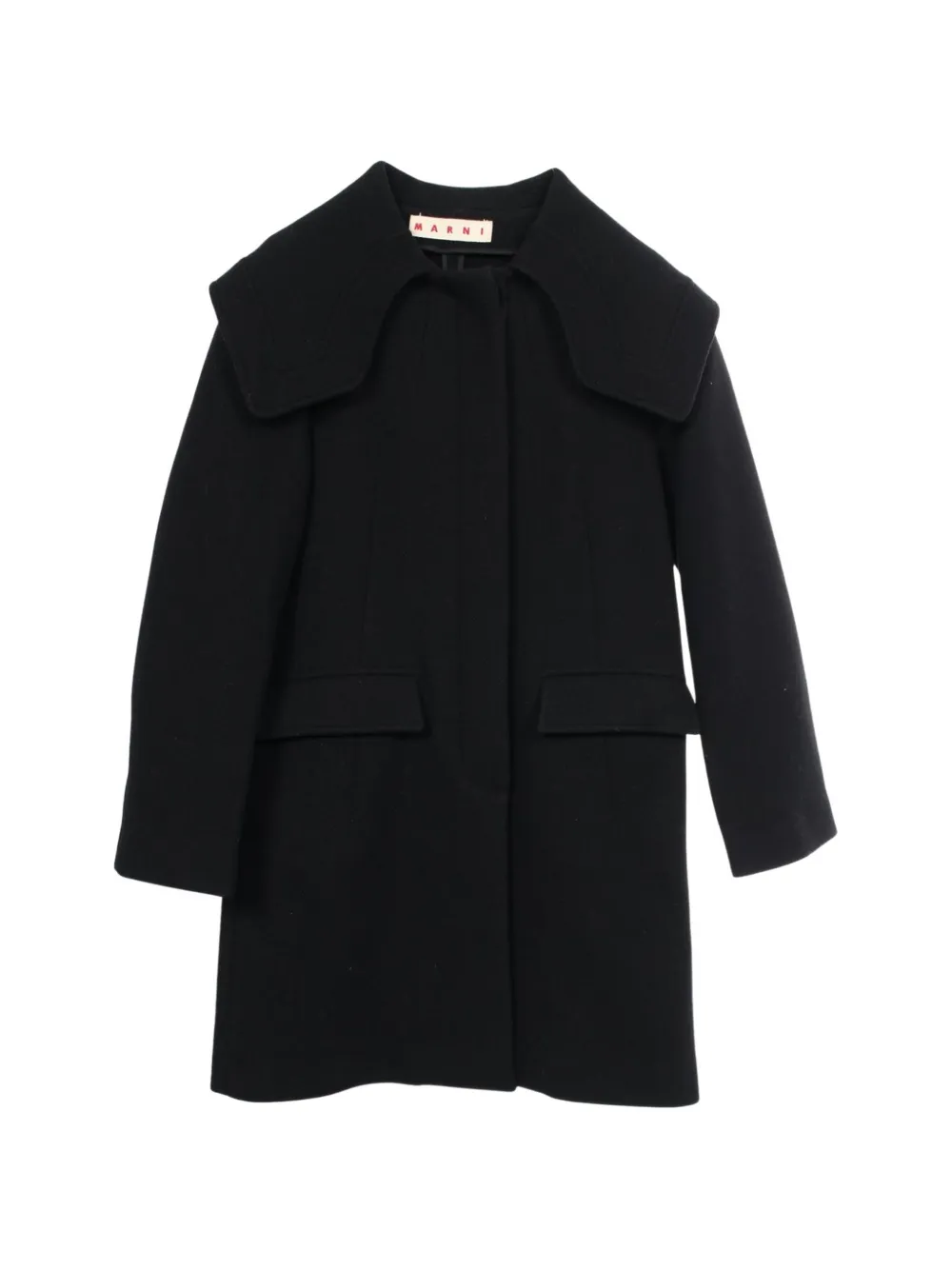 Marni Pre-Owned 2010s sailor-collar coat - Nero