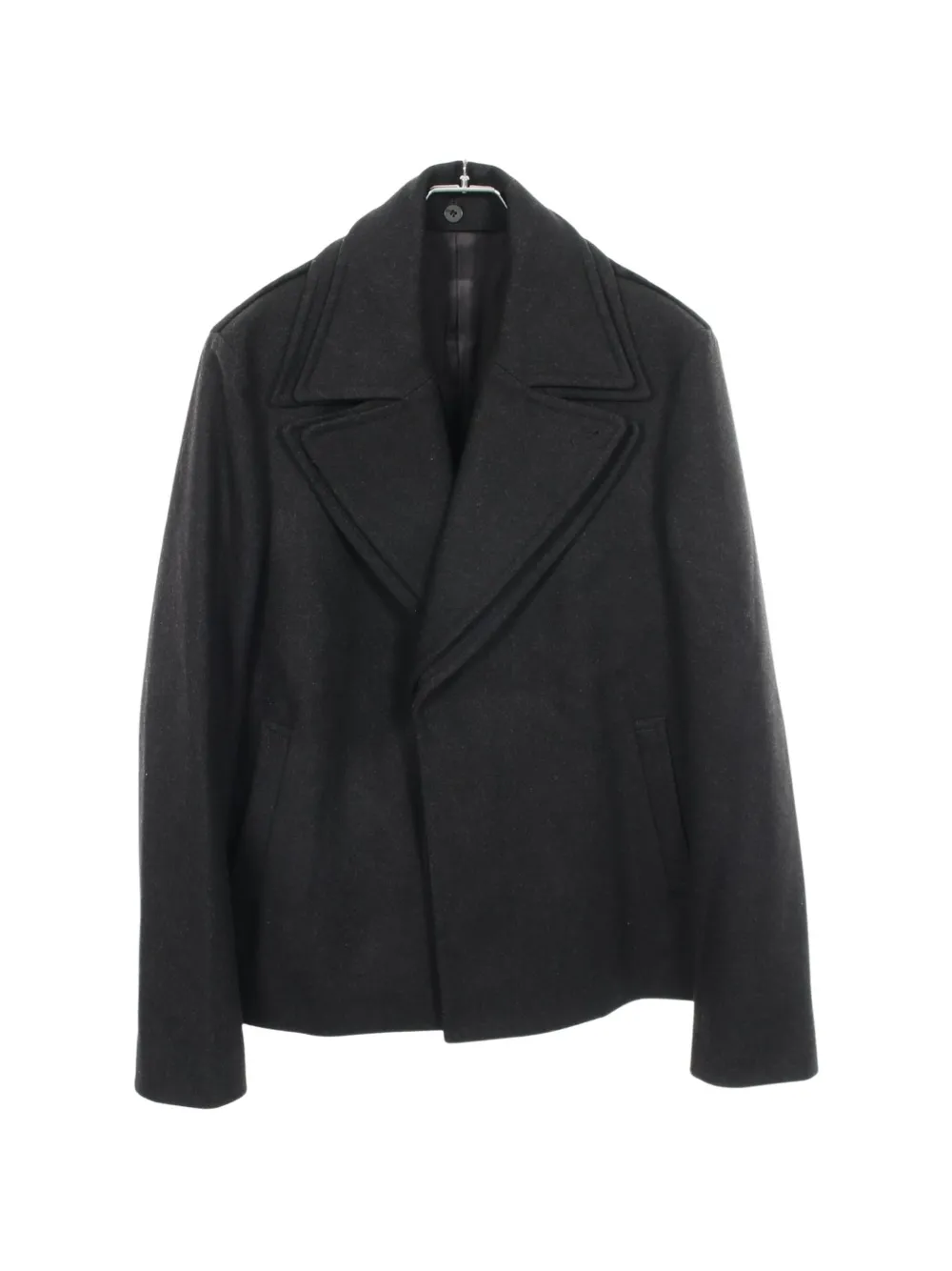 Emporio Armani Pre-Owned 2010s color-block pea coat - Schwarz