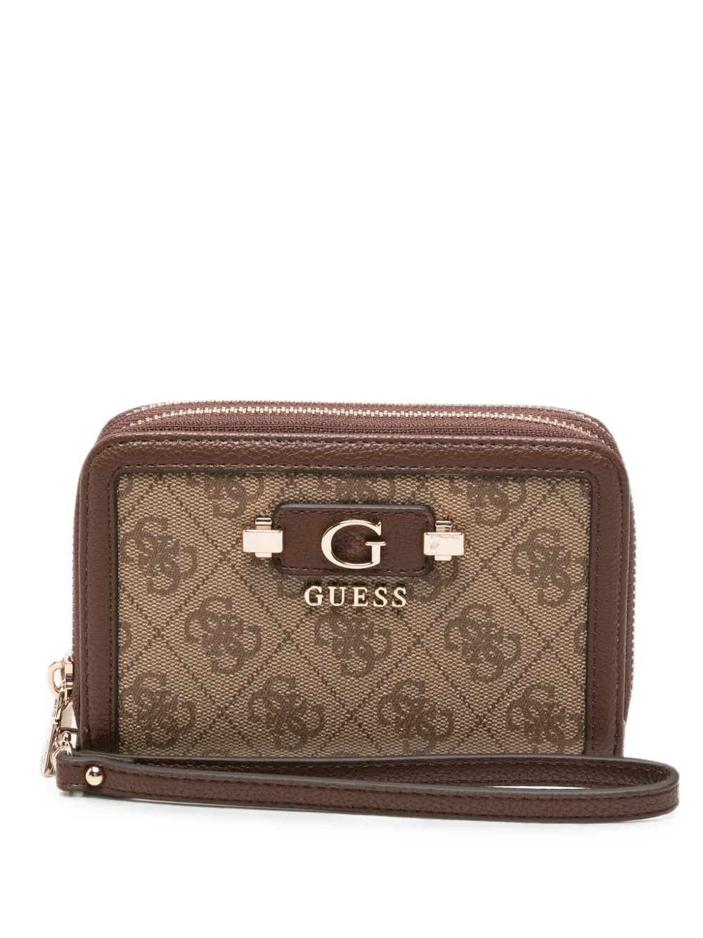 GUESS USA logo-monogram zip-around wallet - Toni neutri
