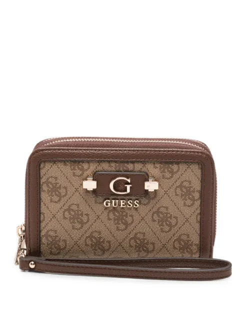 GUESS USA logo-monogram zip-around wallet