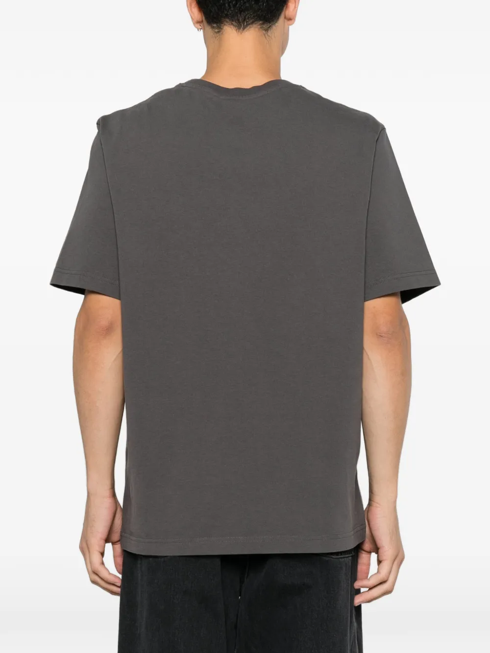 Maison Kitsuné T-shirt met logopatch Grijs