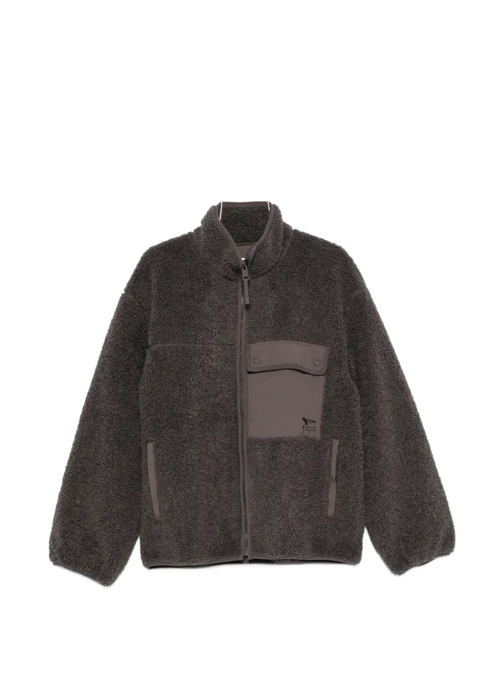 Maison Kitsuné 抓绒拼接夹克 | 灰色 | Image 1