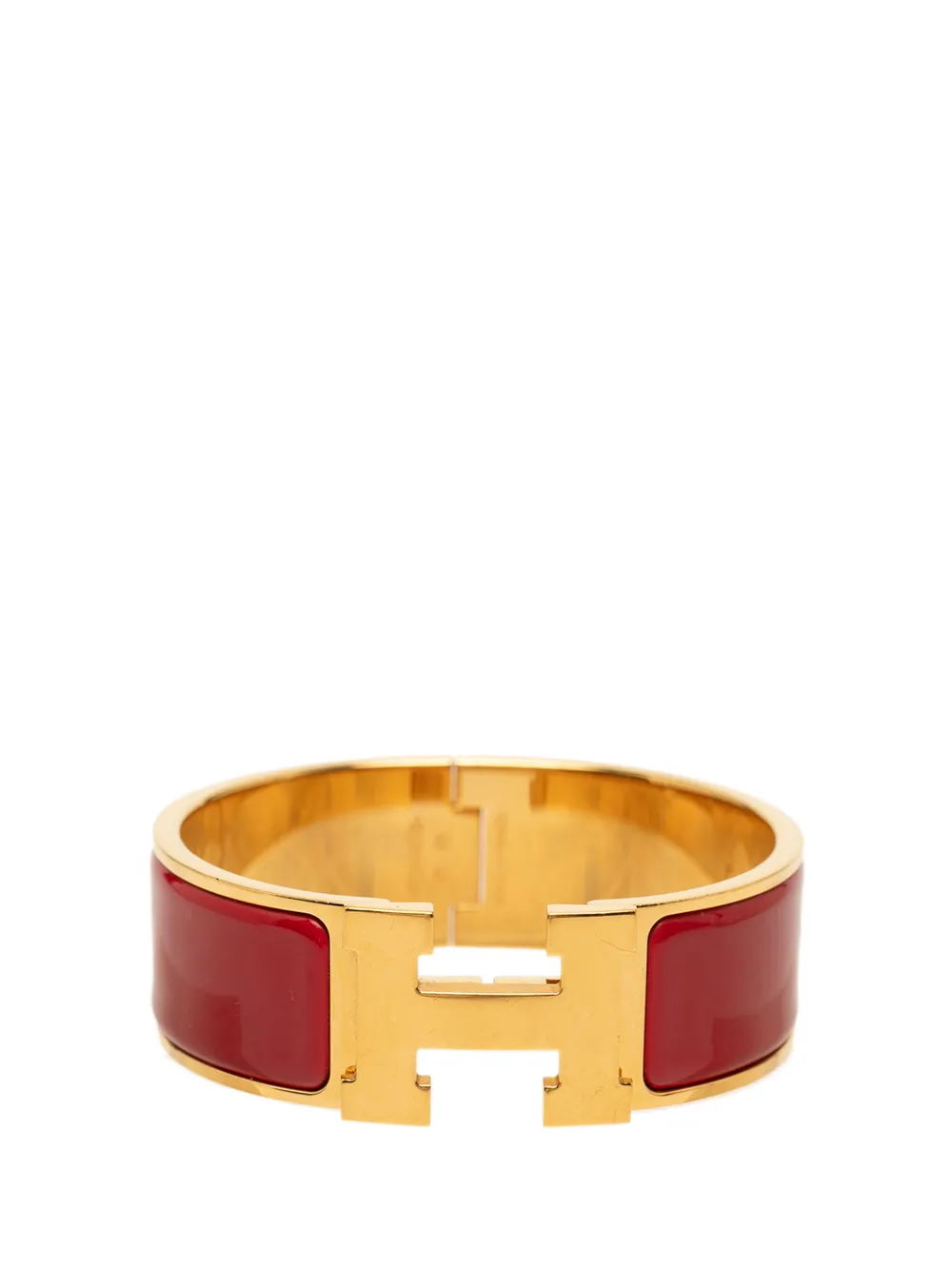 Hermès Pre-Owned Bracciale Clic Clac H GM ampio smaltato 2000-2026 - Oro