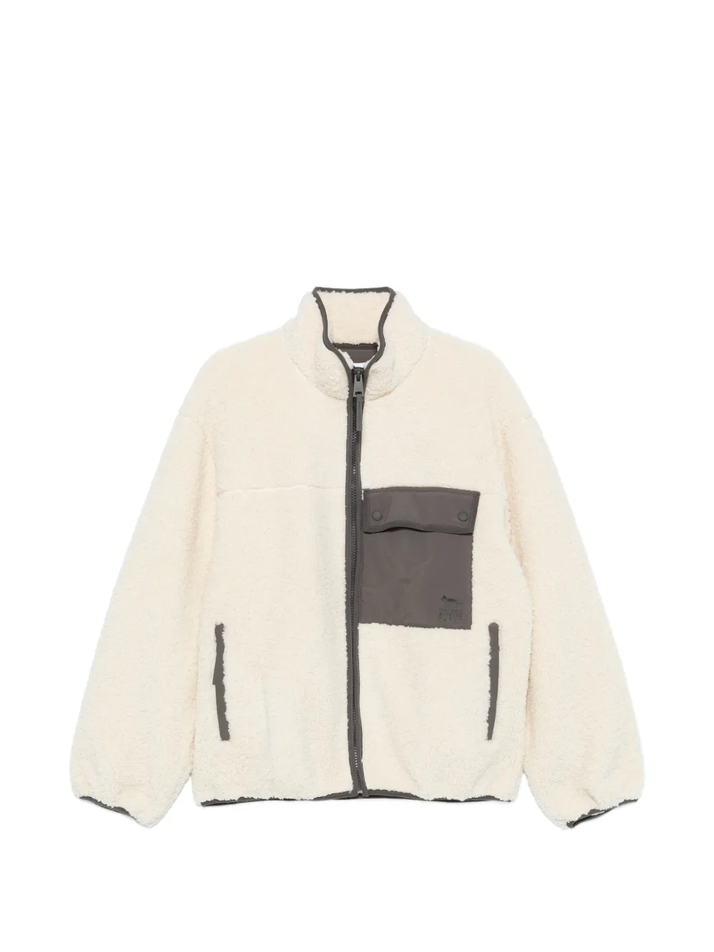 Maison Kitsuné 플리스 텍스처 패널 재킷 | 뉴트럴 | Image 1