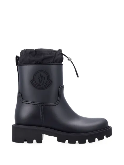 Moncler Kickstream drawstring-top logo-patch ankle boots