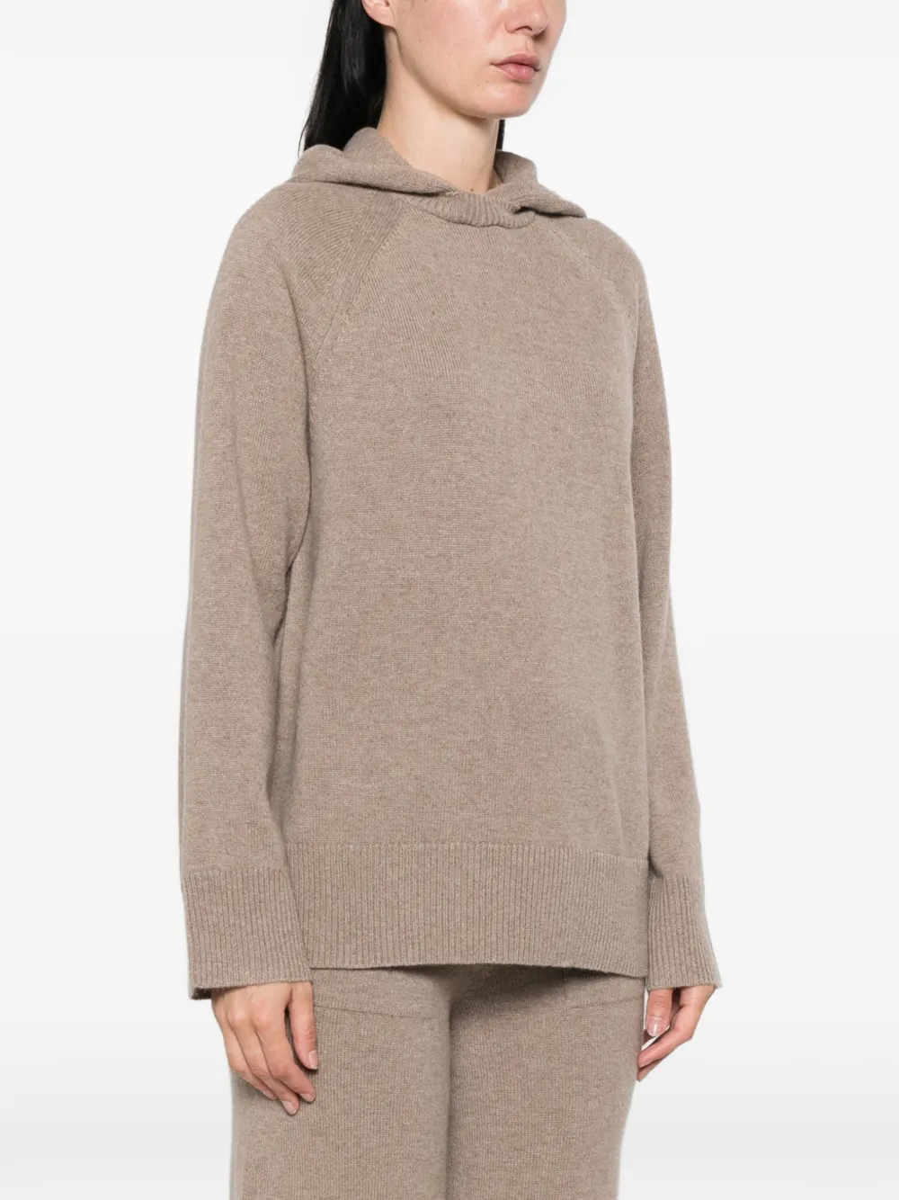 Max Mara raglan-sleeve cashmere hoodie Beige