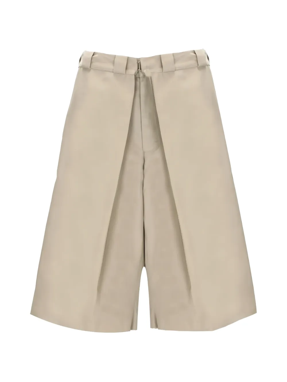 Givenchy pleated wide-leg shorts Beige