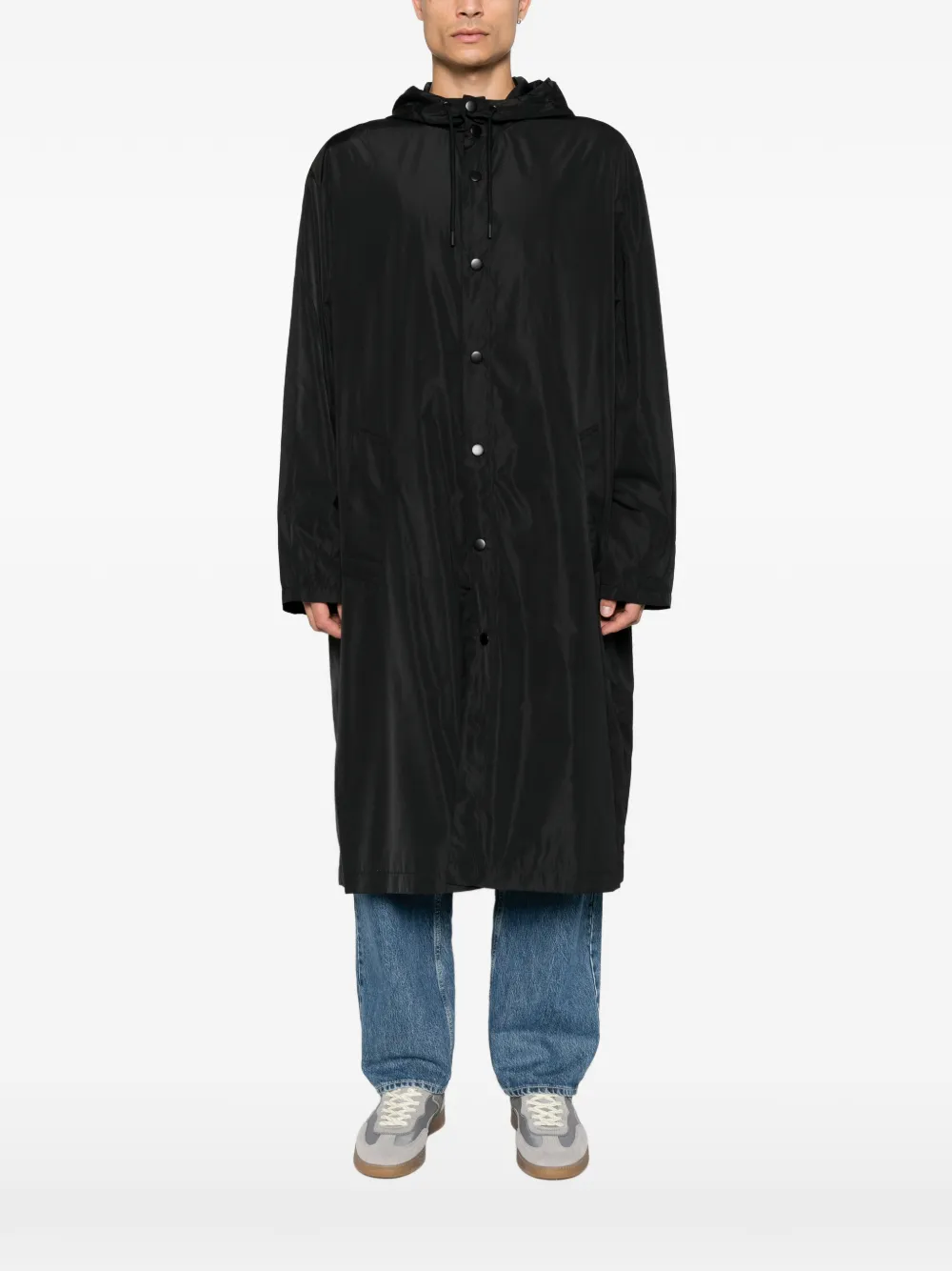 A.P.C. Regenjas met logoprint Zwart