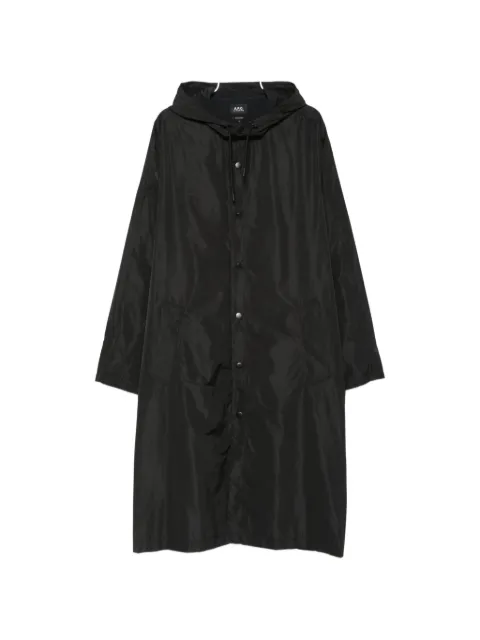 A.P.C. logo-print raincoat