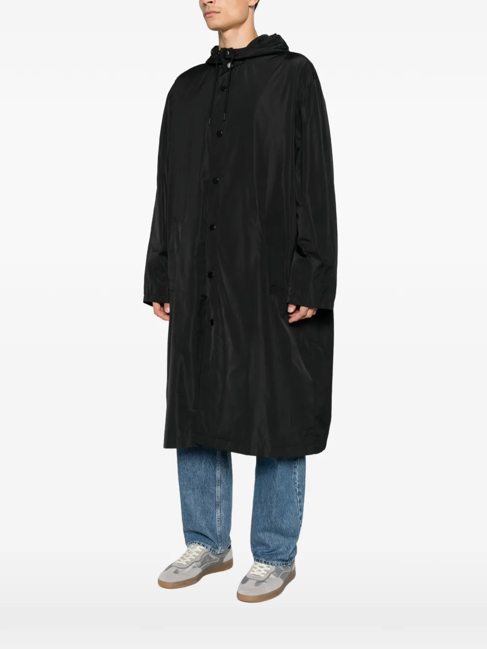 A.P.C. Regenjas met logoprint Zwart