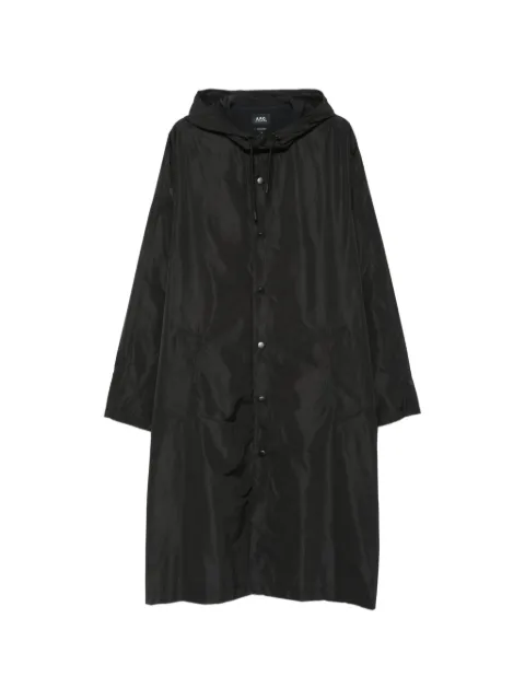 A.P.C. logo-print raincoat