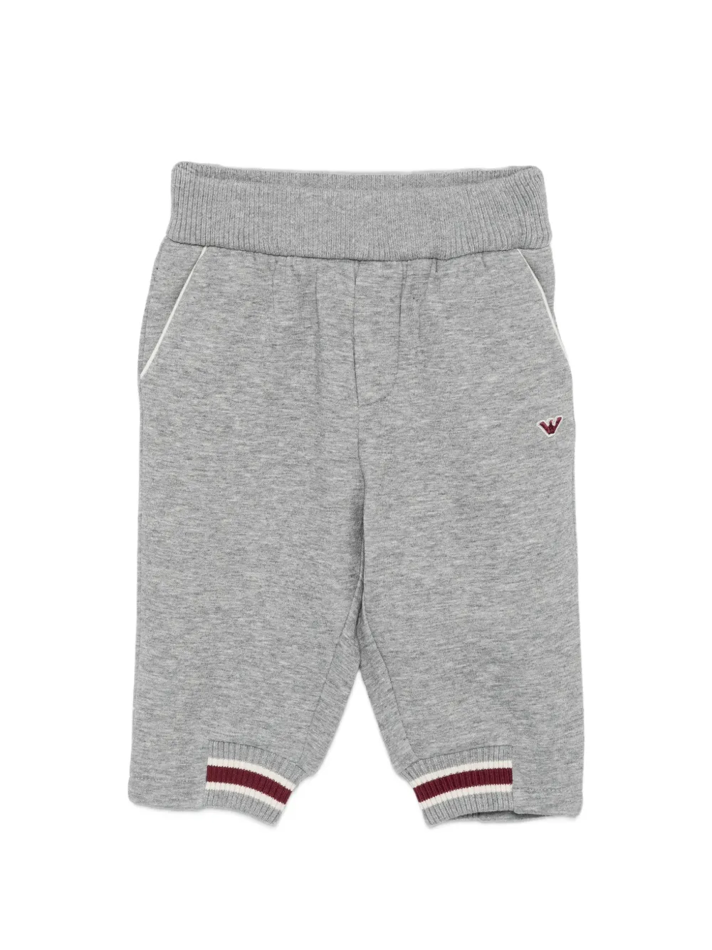 Emporio Armani Kids logo-embroidered track pants - Grigio