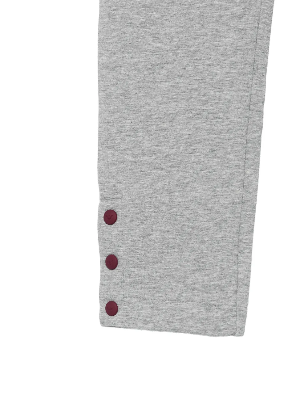 Emporio Armani Kids Trainingsbroek met knoopdetail en logopatch Grijs