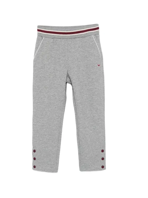 Emporio Armani Kids pants con detalle de botones y parche del logo