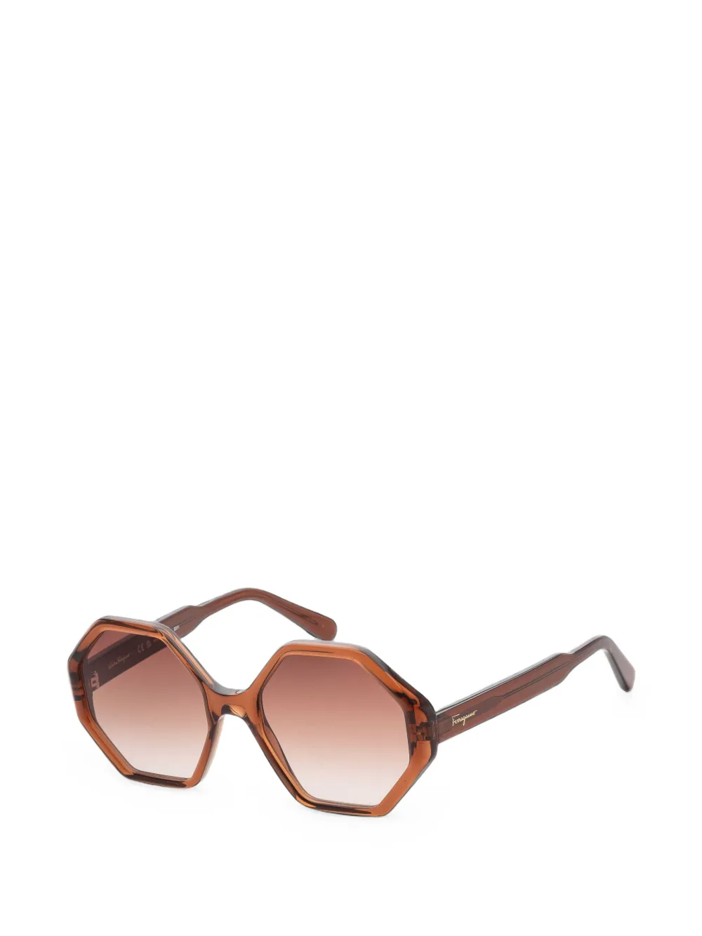 Ferragamo Eyewear geometric-frame sunglasses · 55