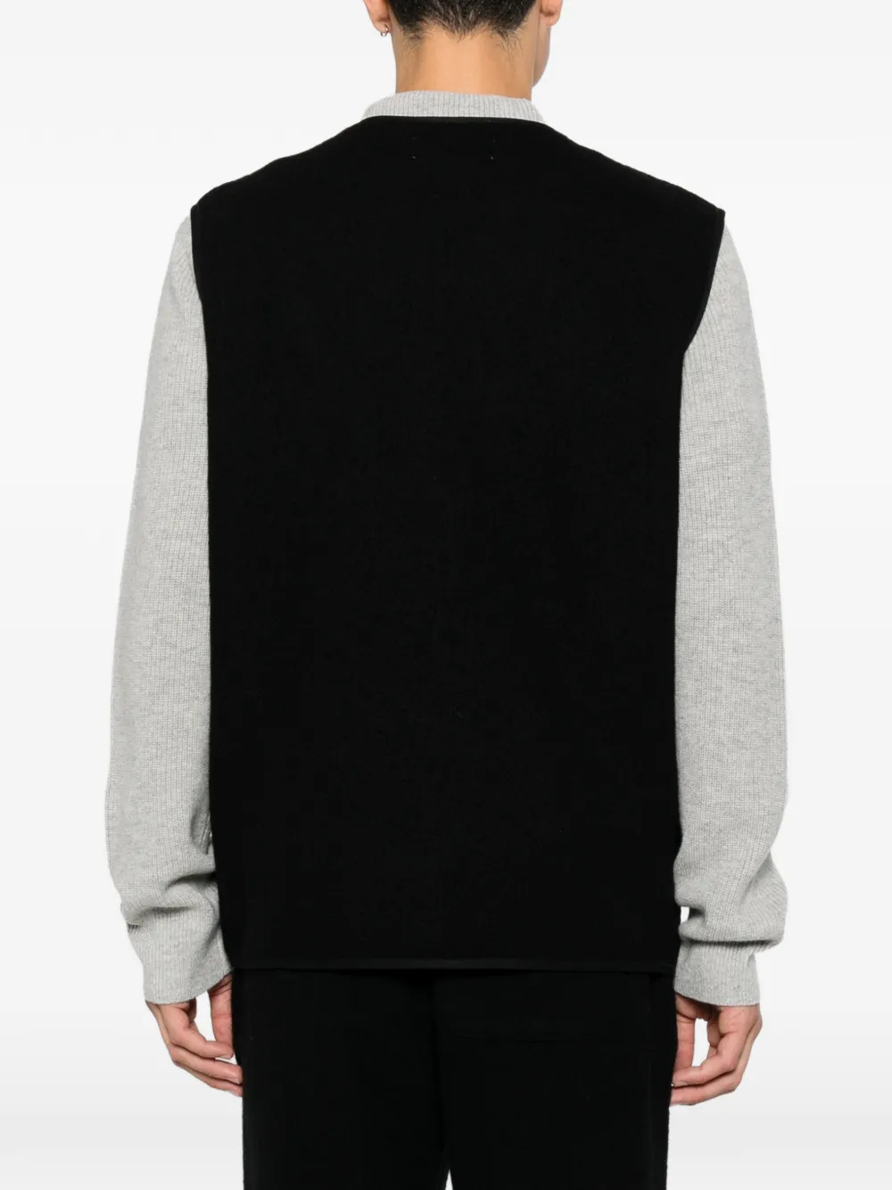 SAMSOE zip-up gilet Zwart