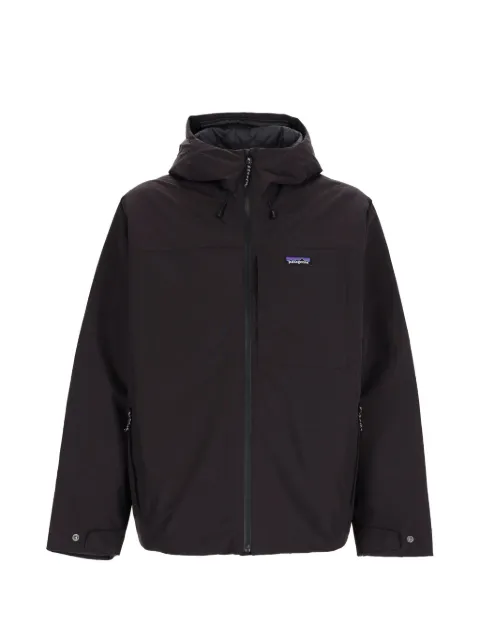 Patagonia hooded logo-patch jacket