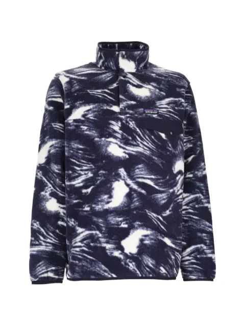 Patagonia Snap-T® abstract-print fleece sweater