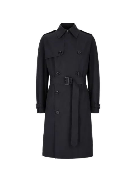 BOSS double-breasted belted trench coat