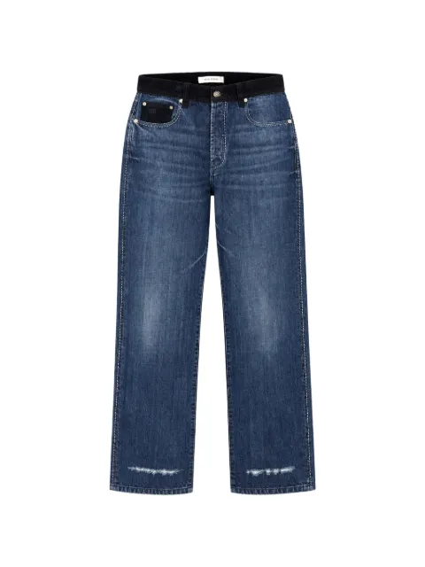 Wales Bonner distressed-effect straight-leg jeans