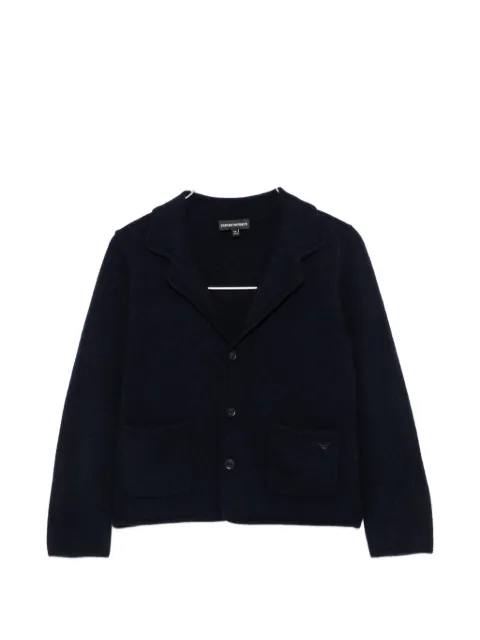 Emporio Armani Kids button-up notched-lapels cardigan