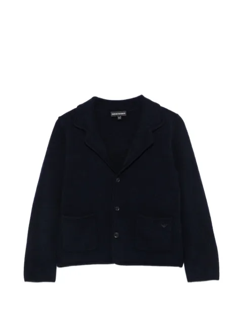 Emporio Armani Kids button-up notched-lapels cardigan