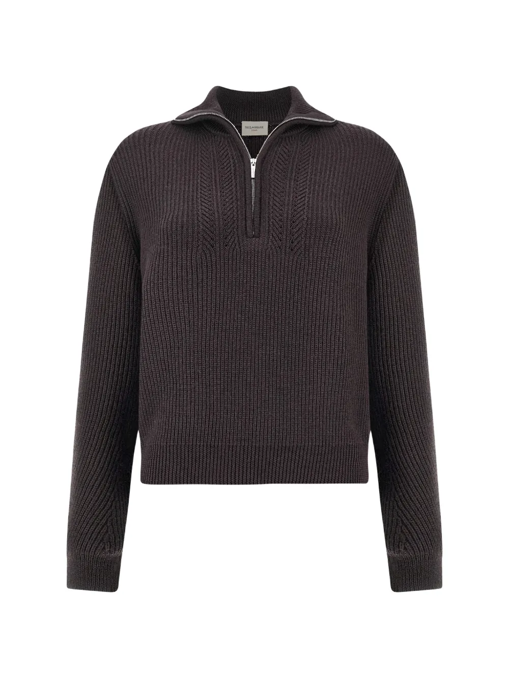 Paul & Shark half-zip ribbed sweater - Grigio