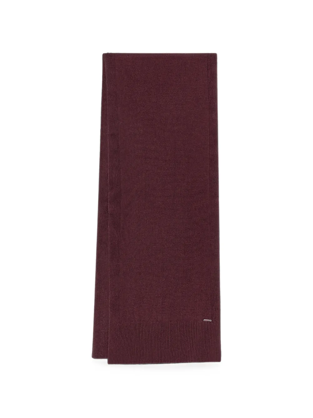 Paul & Shark ribbed-trim scarf - Rosso