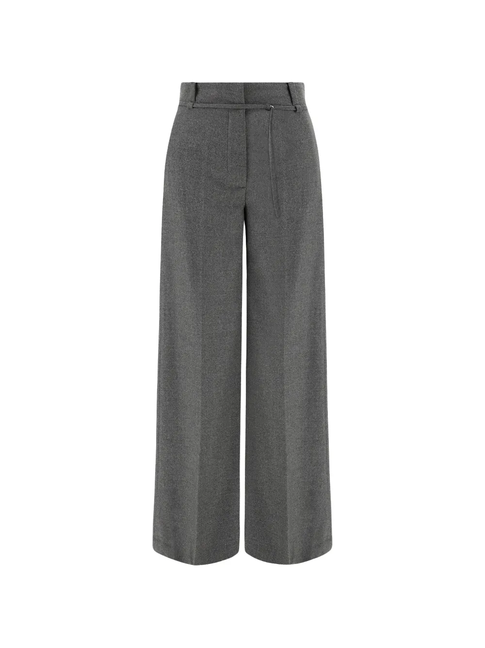 Paul & Shark belted wool palazzo pants - Grigio