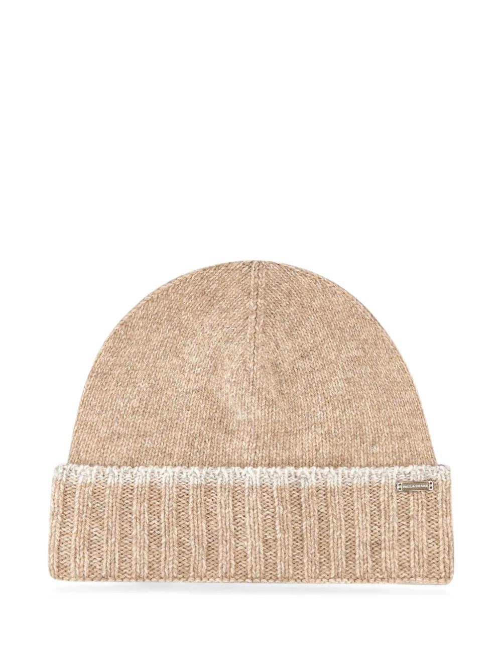 Paul & Shark ribbed-knit beanie hat - Toni neutri