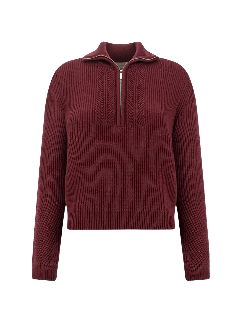 Paul & Shark ribbed-knit half-zip sweater - Rosso