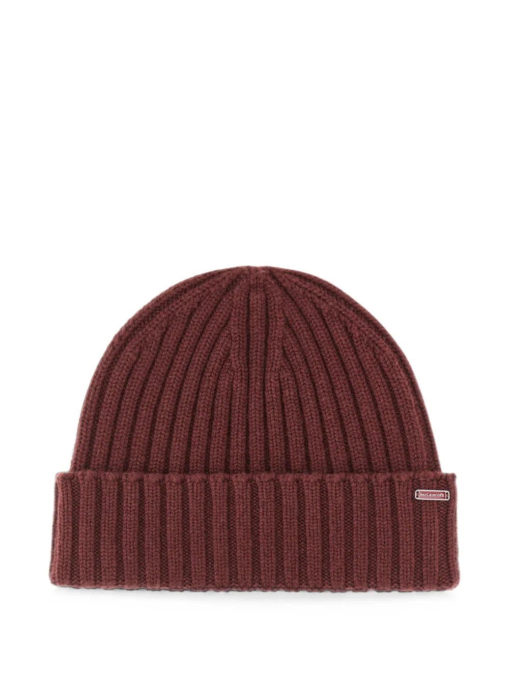 Paul & Shark ribbed-knit beanie hat - Rosso