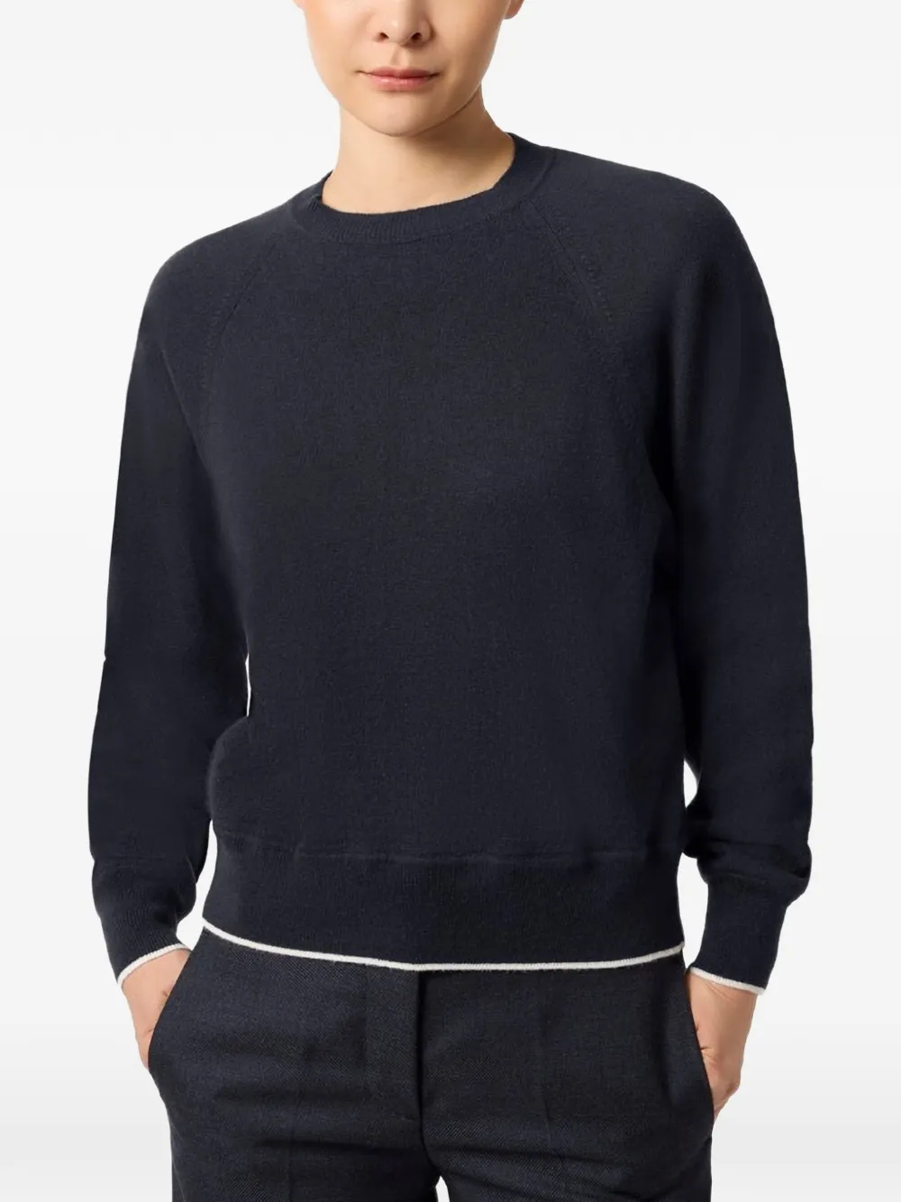 Paul & Shark Trui met ronde hals en raglanmouwen Blauw