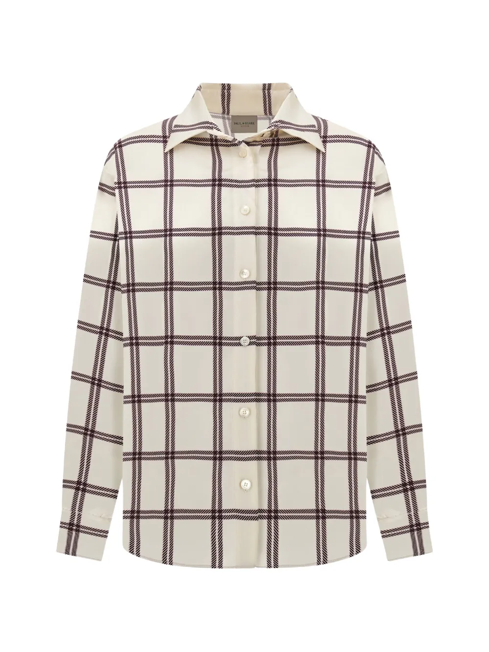 Paul & Shark check-print long-sleeve shirt - Bianco